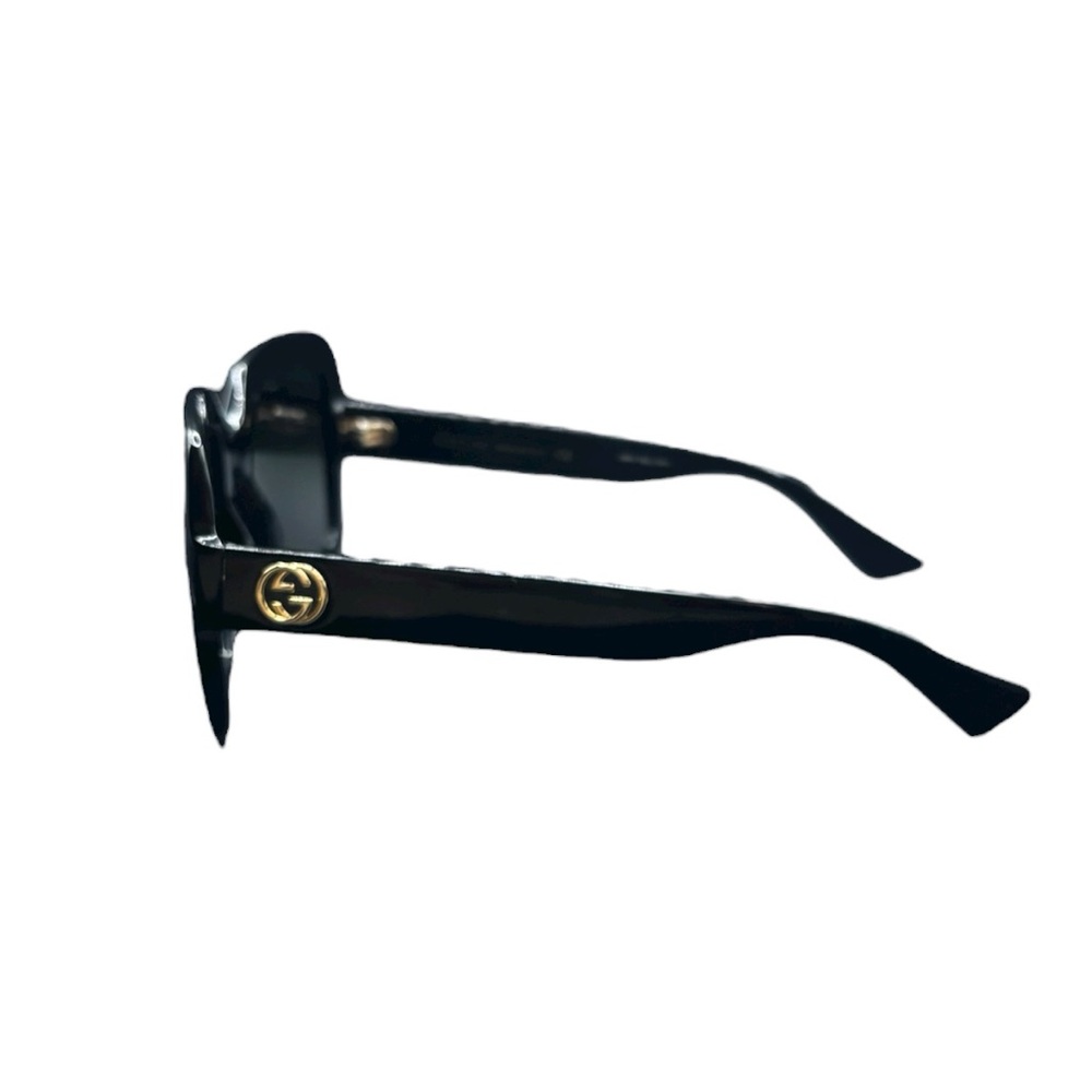 Gucci Oversized Black Sunglasses - GG0036S - Picture 7 of 7